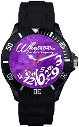 Instyles Whatever, I'M Late Anyway - Rustic Purple Wrist Watches