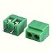 KANGWEI 50 Pieces 2 Pin 5 mm Pinch PCB Mount Screw Terminal Block Connector 300V 10A (Green)