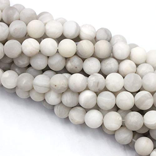 Tacool 5 Strands Round 6mm Gemstone Beads Aventurine Amazonite, Zebra Jasper Agate for Jewelry DIY Making Loose Beads - Thumbnail 5