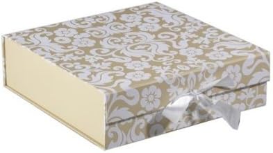 Caja de regalo mediana y aterciopelada de color marfil: Amazon.es: Hogar