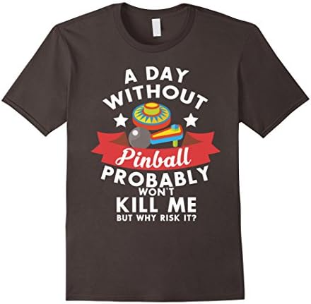 Men's PINBALL T-SHIRT Large Asphalt