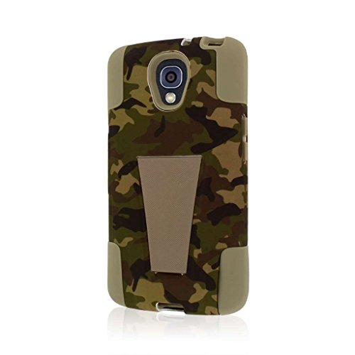 LG Volt Case (F90 LS740), MPERO IMPACT X Series Dual Layered Tough Durable Shock Absorbing Silicone Polycarbonate Hybrid Kickstand Case for Volt [Perfect Fit & Precise Port Cut Outs] - Hunter Camo
