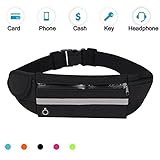 Running Belt Waist Pack, Water Resistant Waist Bag, Sports Fanny Pack with Adjustable Belt for Phone Men Women Running Hiking Cycling Travel Workout.