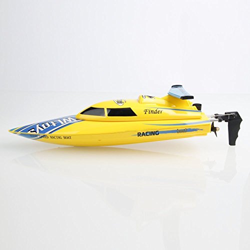 AMPERSAND SHOPS Super Storm Engine 4CH 2.4GHZ R/C Freedom High Speed Racing Boat (Yellow) - Thumbnail 2