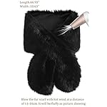 BABEYOND Womens Faux Fur Collar Shawl Faux Fur Scarf Wrap Evening Cape for Winter Coat BABEYOND Womens Faux Fur Collar Shawl Faux Fur Scarf Wrap Evening Cape for Winter Coat