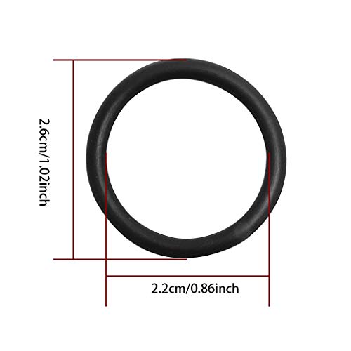 For 2003-2010 Ford 6.0L Powerstroke High Pressure Oil Rail Ball Tube Repair kit with O-Rings (Black)