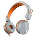 Kanen I39 Headphones On ear Foldable Noise Isolating Headsets with Mic and Remote for Kids Adults (Orange)
