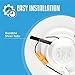 Parmida (12 Pack) 5/6 inch Dimmable LED Downlight, 15W (120W Replacement),EASY INSTALLATION, Retrofit LED Recessed Lighting Fixture, 5000K (Day Light), 1100Lm, ENERGY STAR & ETL, LED Ceiling Can Light