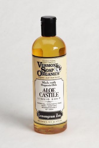 Vermont Soap Organics - Lemongrass Liquid Aloe Castile Soap 16oz