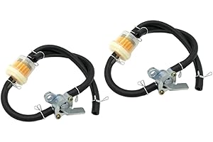 2 Pack of Gas Tank Switch Valve Pump Petcock Gas Hose Filter Kits for 50cc 110cc 125cc 150cc Chinese ATV's Bikes Go Karts