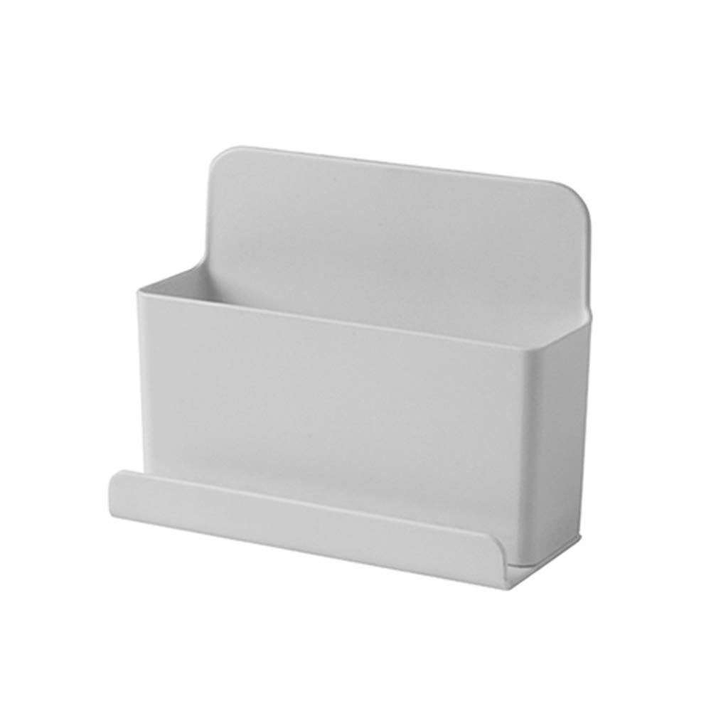 XINGYIYIJIA Wall Mounted Organizer Storage Box Remote Control Air Conditioner Storage Case Free Punch No Drilling Self Adhesive Media Organizer Hook Box Office Supplies Accessories Home