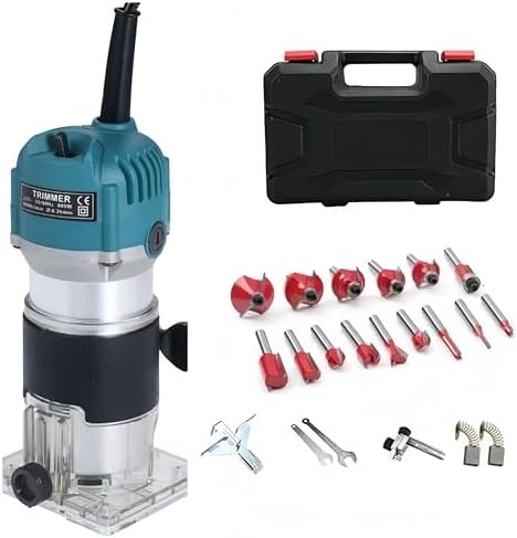 800W Compact Wood Router Tool Set 220V Electric Trimmer Wood Router ...