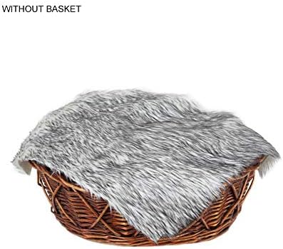 PER Baby Fluffy Blankets Soft Photographic Mat Newborn Infant Photography Wrap Props-Light Gray