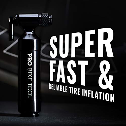CO2 Inflator with Cartridge Storage Canister by Pro Bike Tool Quick