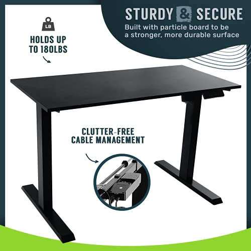 TechOrbits Electric Standing Desk Tabletop 47 Inch Motorized