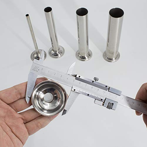 YBS 5 Sizes Stainless Steel Sausage Stuffing Tubes and Sausage Stuffer