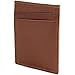 Alpine Swiss Genuine Leather Super Thin Slim Cash Strap Front Pocket Wallet