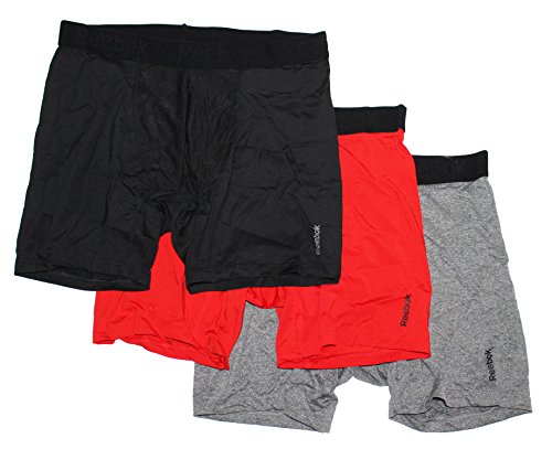 Reebok mens performance boxer briefs - 3 pack