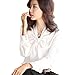 Aro Lora Women's Long Sleeve Slim Fit BOW-TIE Silk Shirt Blouse