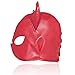Leather Bondage Gimp Mask Hood, Red Full Face Blindfold Breathable Restraint Head Hood, Sex Toys, for Unisex Adults Couples, BDSM/LGBT Cosplay Halloween Masquerade Maskthumb 2