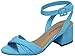Breckelle's Women's Strappy Twist Front Open Toe Block Heel Sandal