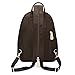 ECOSUSI Women Daypack Outdoor Sling Chest Bag Small Nylon Backpacks for College Girls Fashion Travel Bag, Brown
