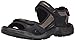 ECCO Men's Yucatan Sport Sandal, Black/Mole/Black Oil Nubuck, 11-11.5