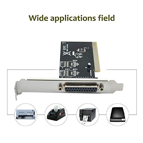 Jeirdus Parallel Port PCI Card PCI to DB25 LPT Parallel Port Expansion