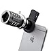 Smartphone Camera Lens Kit, 12x Zoom Telephoto Lens with 0.45X Wide Angle Lens + 15X Super Macro Lens With Clip For iPhones, Samsung, HTC Camera Phones (Black)