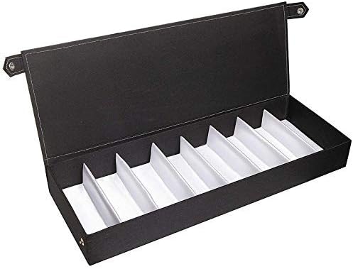 ZAARA 8 Slot Fabric Unisex Sunglasses Storage Organiser Tray Case (Black)