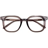 GLASAOTO Blue Light Reading Glasses for Women Men Oversized Square Frame Blocking Readers