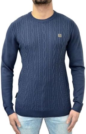 mens designer cable knit jumper