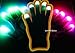 Raver Blacked Out Gloves RGB LED 7 Colors Light Show Gloves