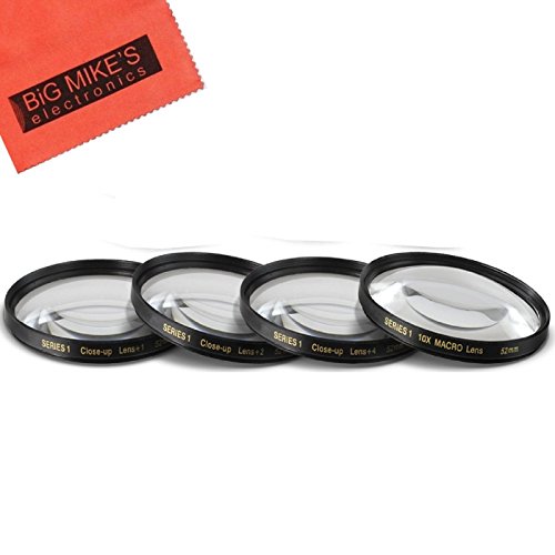 Big Mike's 52MM Close-Up Filter Set (+1, 2, 4 and +10 Diopters) Magnification Kit for Canon EF-S 24mm f/2.8 STM Lens - Thumbnail 5
