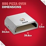 George Foreman 12in Pizza Oven for Charcoal Gas BBQs GFPO1SSPC view 2