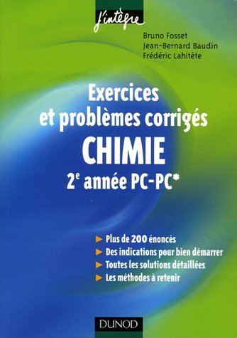 Chimie, 2e année PC-PC*