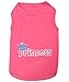 Parisian Pet Dog T-Shirt - Embroidered ' Princess ' Breathable Pink Dog Shirt - Sleeveless Pet Vest - Princess Dog Clothes - Machine Washable Dog Shirt for Large Dogs - XL