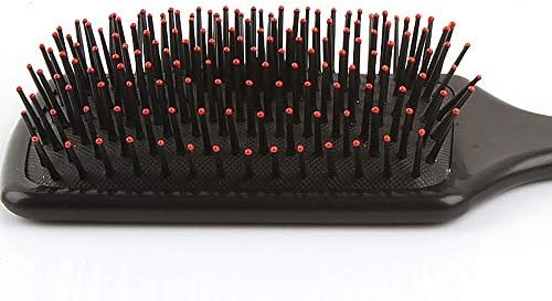 VVZiel Paddle Hairbrush ABS Anti-Static Detangler Hair Brush for Women with Long Thick Thin Curly Hair, Black