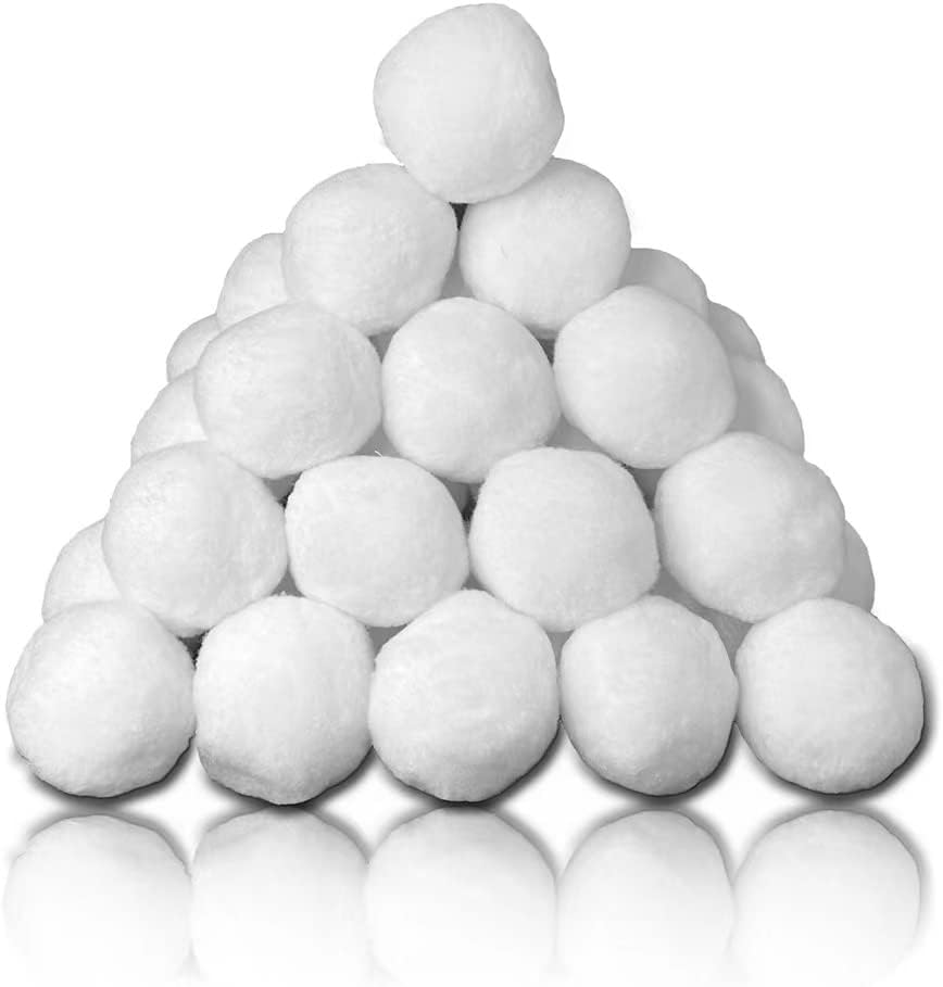 Artificial Snow - Supoice 30 Pack Snow Fight Balls 3 Inch Large Size Christmas & Winter Holiday Realistic Fake Snow Toys for Indoor & Outdoor Snow Fight & Toss Game