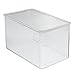 InterDesign Closet Storage Organizer Shoe Box, for Wedges, Pumps, Athletic Shoes - Clear