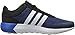 adidas Men's Cloudfoam Race Running Shoe Black/White/Blue 9.5 D - Medium