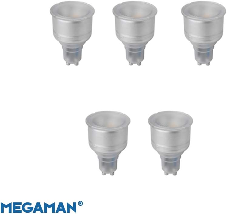 Megaman GU10 74 mm Long Neck Reflector Dimmable LED Lamp, 5 Watt, 4000K Colour Temperature, Cool White 5 Packs - Image 3