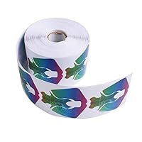 BeautyLeader 500PCS Plastic Rainbow Fish Shape Tips Nail Forms Acrylic Curve UV Gel Nails Extension Nail Art Tool Guide