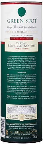 Green Spot Château Léoville Barton Whiskey – Ausdrucksstarker Single Pot Still Irish Whiskey mit markantem Charakter und dezent-süßlichem Nachklang aus Irland – 1 x 0,7 l – Bild 6
