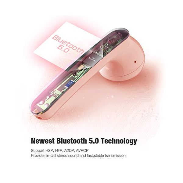 Wireless Headphones,Bluetooth 5.0 Headphones [2020 upgrade] True Wireless Earbuds Built-in Mic, Bluetooth Earphones in…