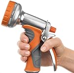 Garden Hose Nozzle 9-Setting Sprayer for Home, Lawn Care, Gardening and Car Wash Detailing, Heavy-Duty Aluminum Spray Nozzle Includes 3 Bonus Washers
