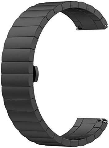 AumoToo Replacement Bands for Garmin Vivoactive 3 Fitness Watch 20mm Adjustable Milanese Mesh Loop Stainless Steel Metal Strap Quick Release Accessory Watchband