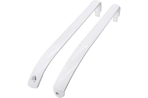Romalon WR12X22148 Refrigerator Door Handle Set Fit for GE Refrigerator Freezer Door Handle Replace WR12X20141 PS9864030 AP5949272 WR12X11010 gth18gbddrww