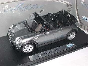 Mini Cooper Neu New Cabrio S Grau Grey Cabriolet Metallmodell 1 18 Welly Modellauto Modell Auto Amazon De Spielzeug
