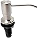 Soap Dispenser for Kitchen Sink - Satin | Stainless Steel, Refill from the Top, Built in Sink Soap Dispenser with Large 17 oz Bottle | Liquid Dish Soap, Hand Soap, Lotion or Hand Sanitizer